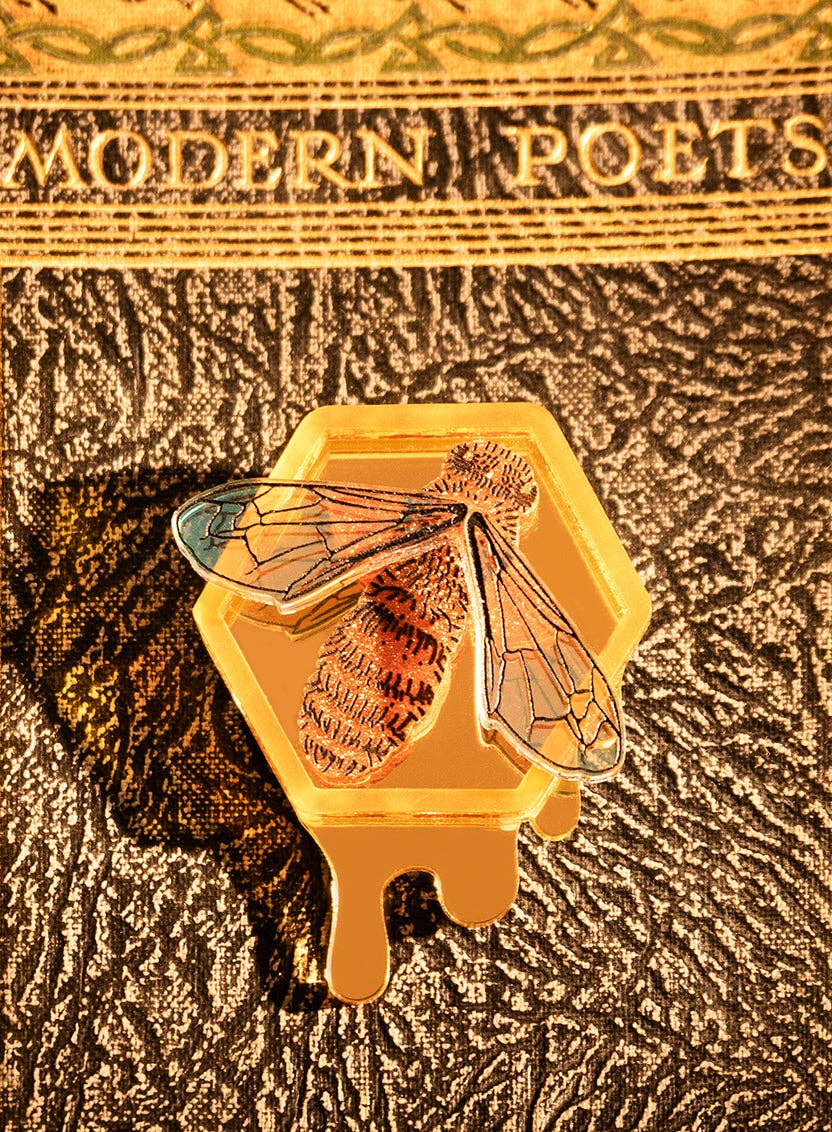 Glistening Bee Brooch - stock expected by mid September - reserve now