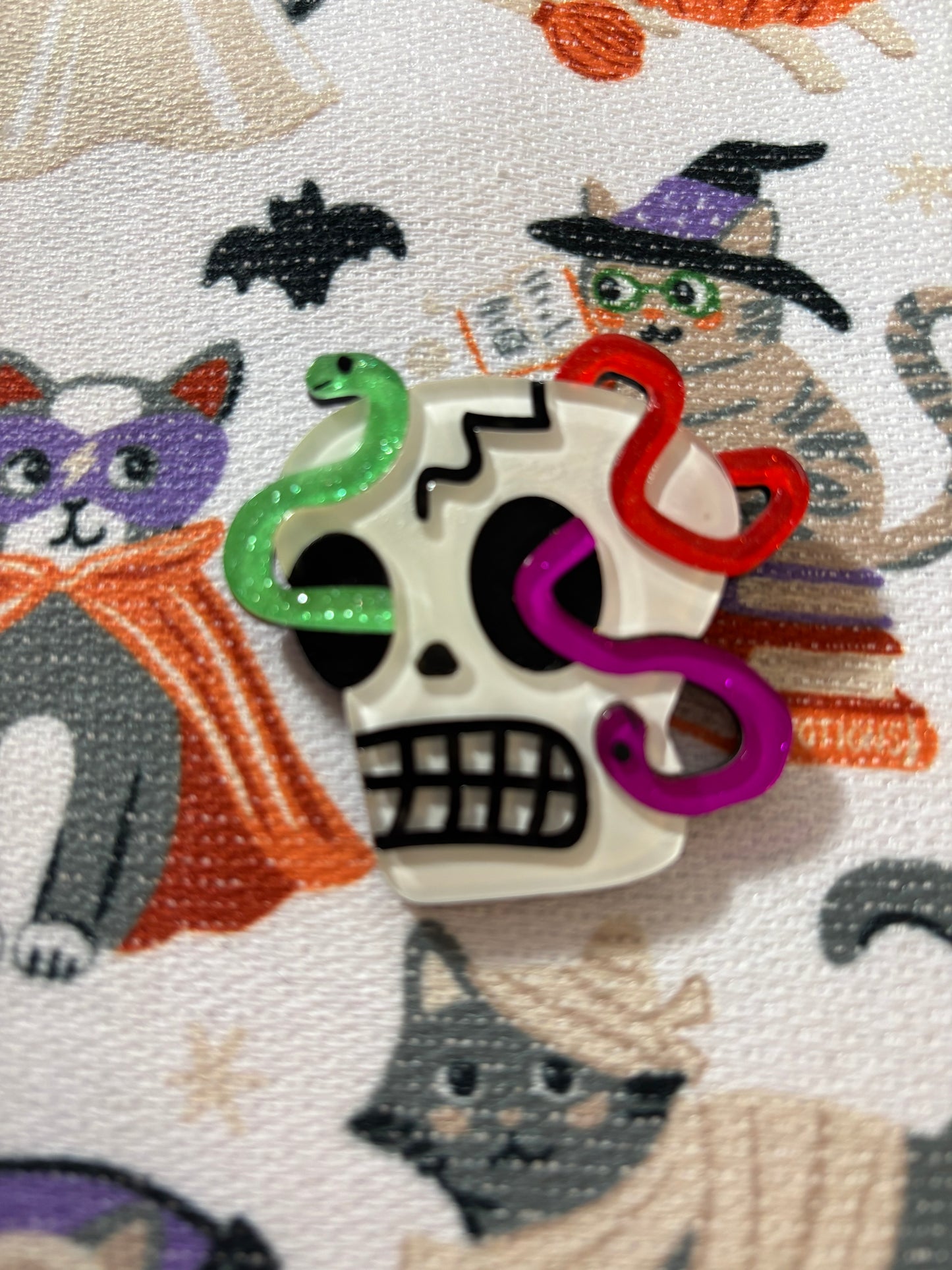 Pre Owned -  Creeping Cranium brooch