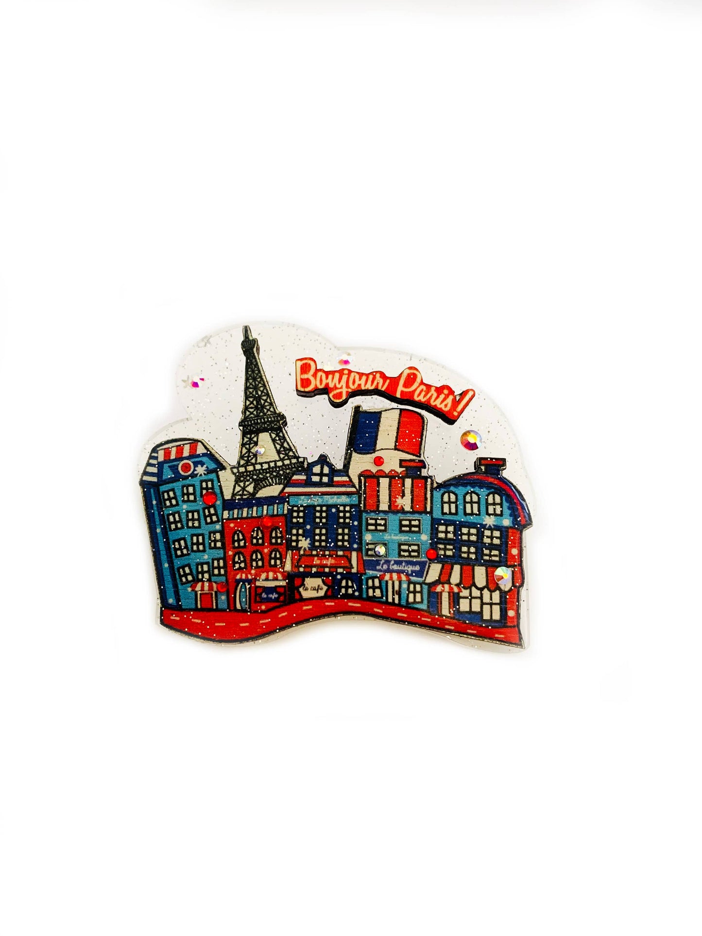 Bonjour Paris Brooch