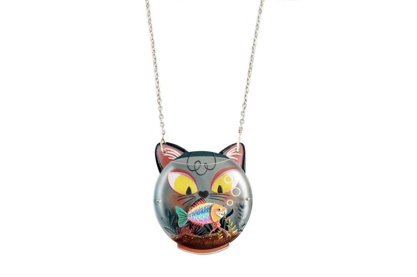 Fishbowl Necklace with Cat - expected 10th June