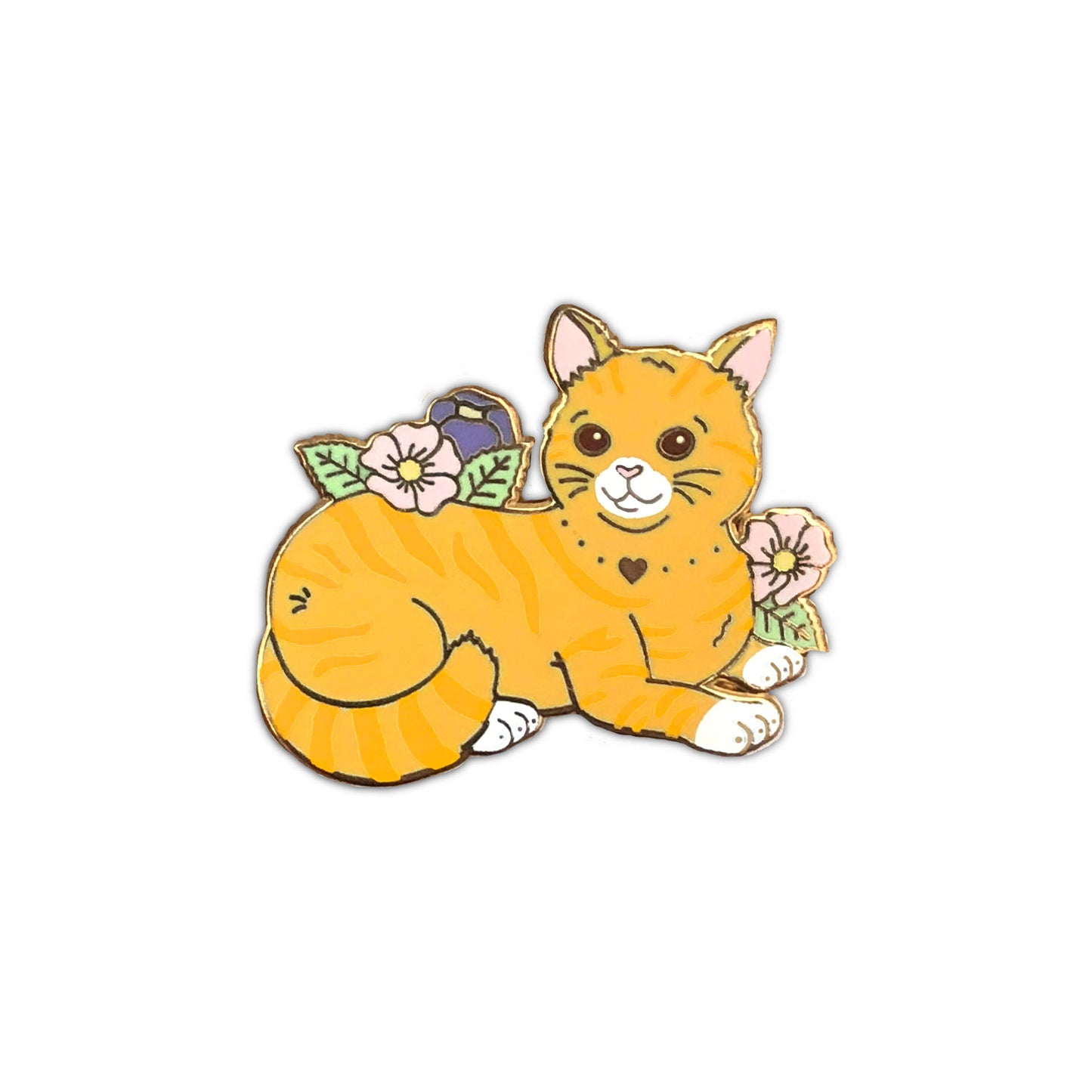 Orange Tabby Cat Enamel Pin - expected mid August - reserve now!