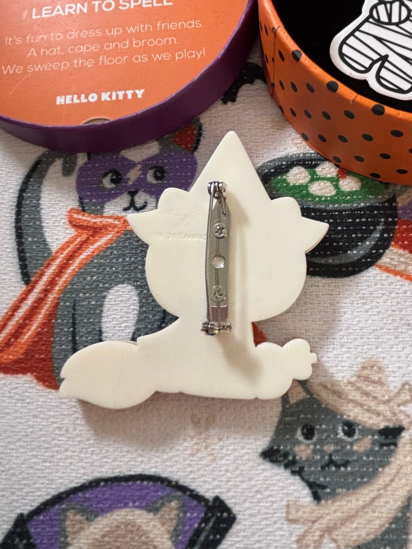 Pre Owned -  Learn to Spell Hello Kitty Brooch