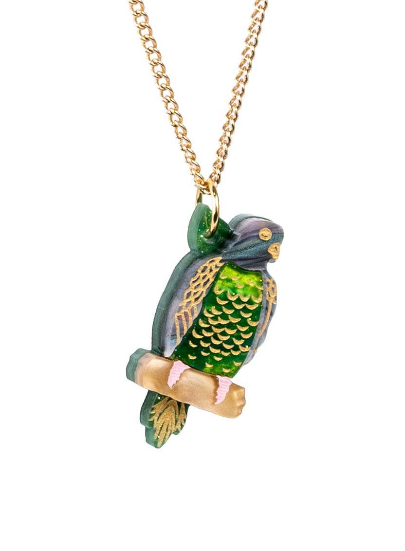 Frida Kahlo Parrot Pendant
