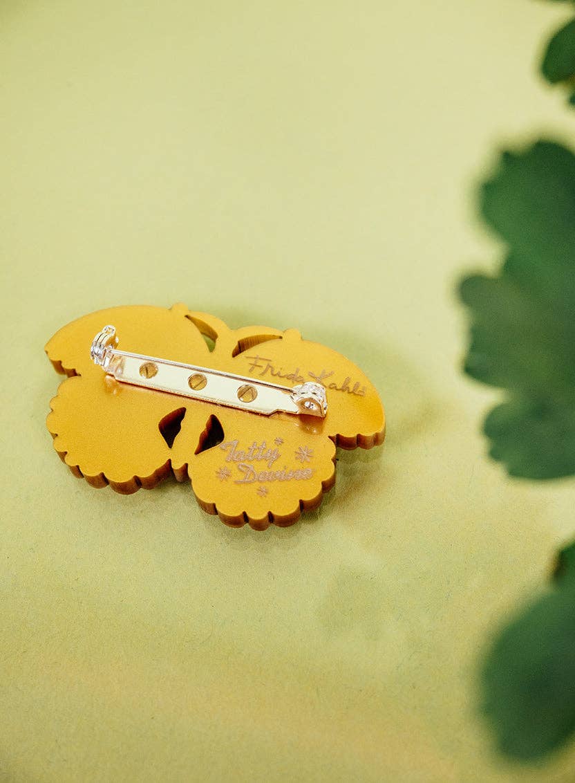 Frida Kahlo Butterfly Brooch - pre order expected before end of July