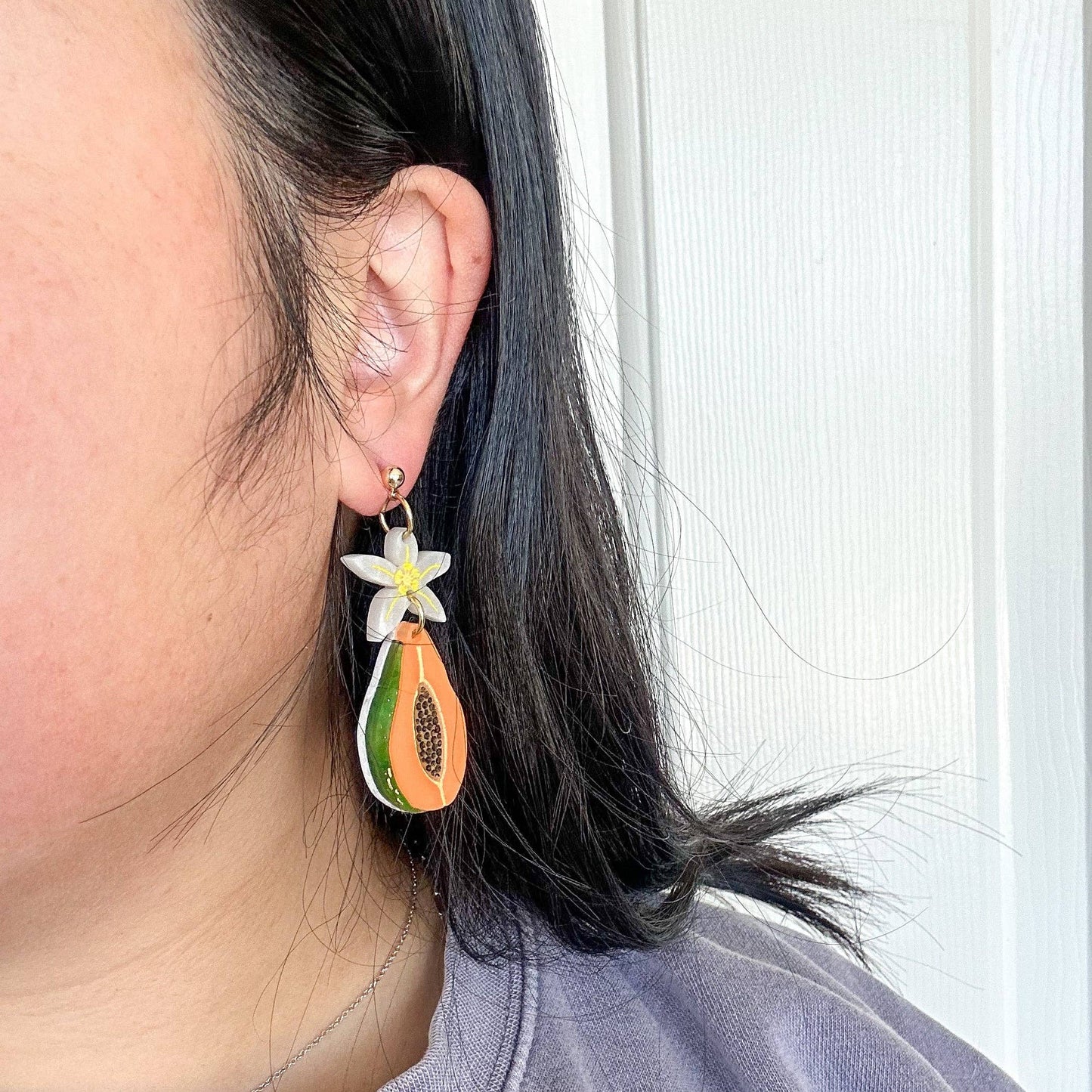 Papaya Dangle Earrings