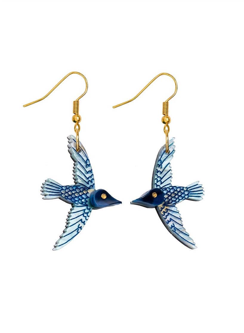 Frida Kahlo Hummingbird Earrings