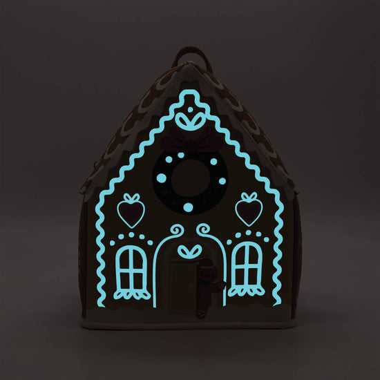 GLOW-IN-THE-DARK Gingerbread House Backpack 🏠