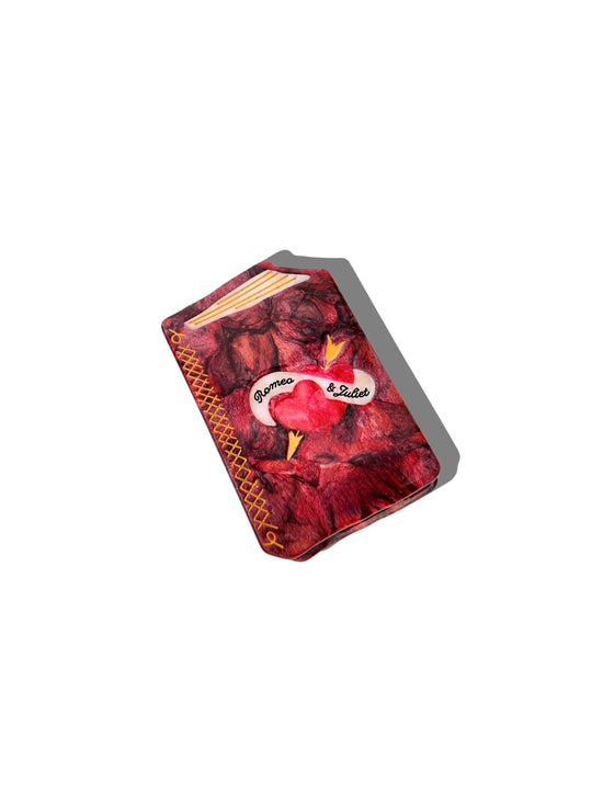 Hand-painted Mini Romeo & Juliet Book Claw Hair Clip