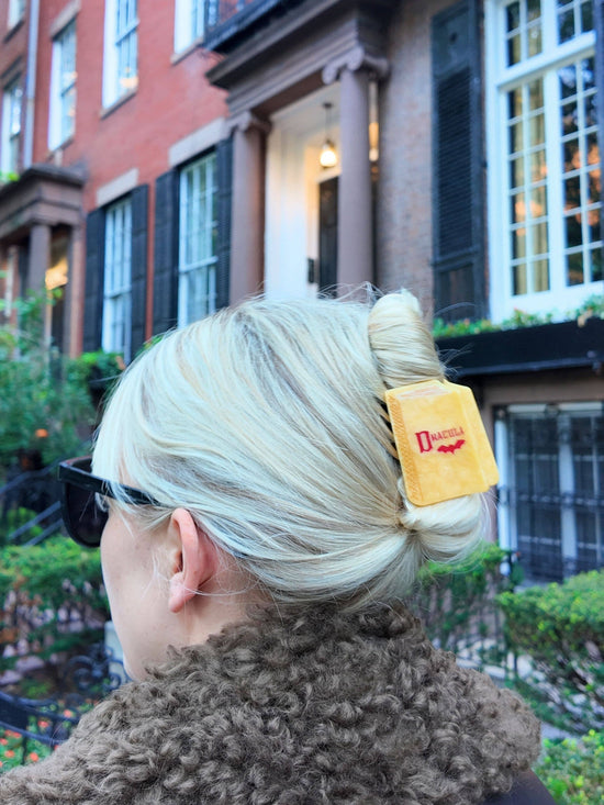 Hand-painted Dracula Mini Book Claw Hair Clip | Eco-Friendly