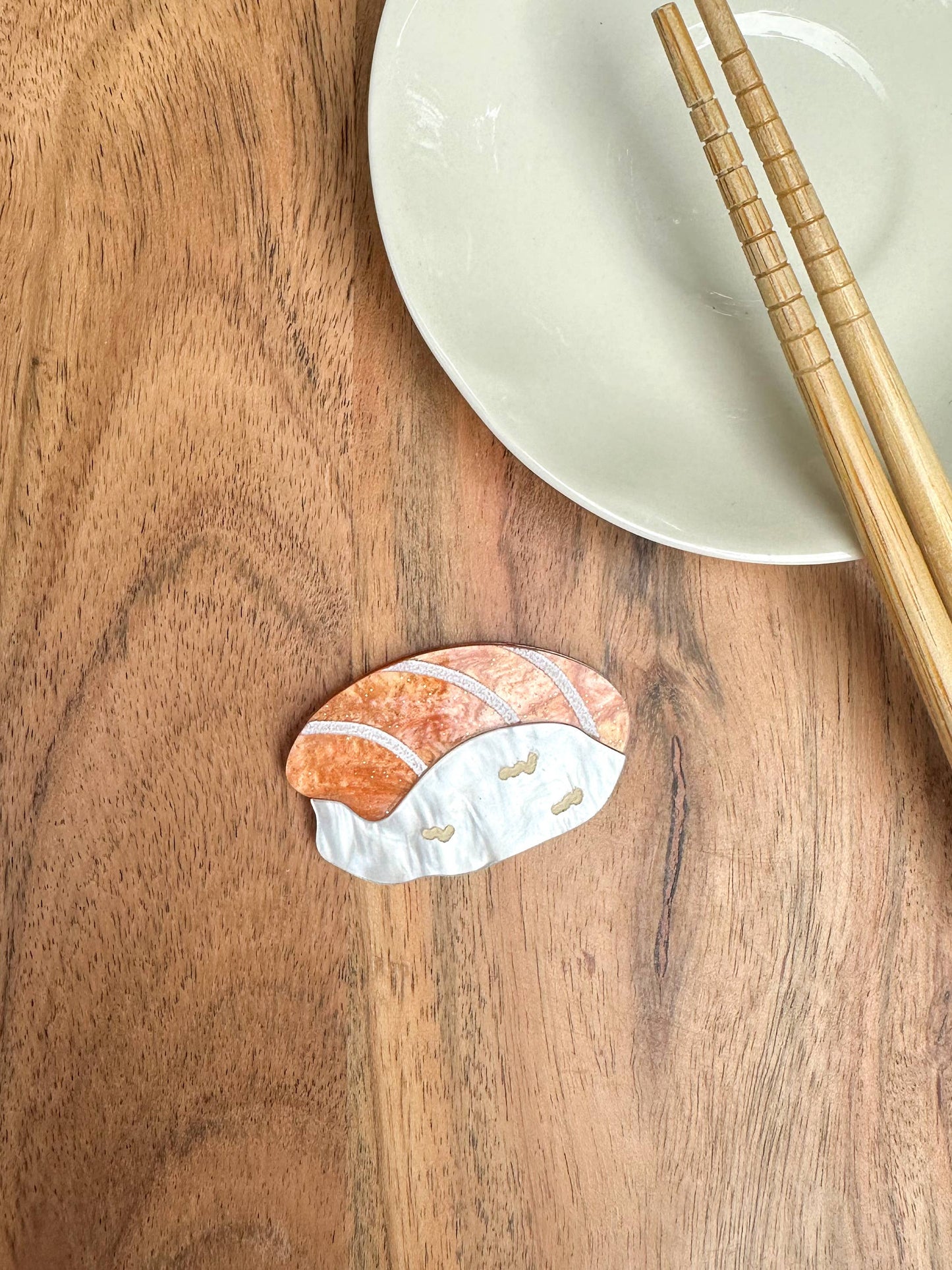 Salmon Sushi Brooch