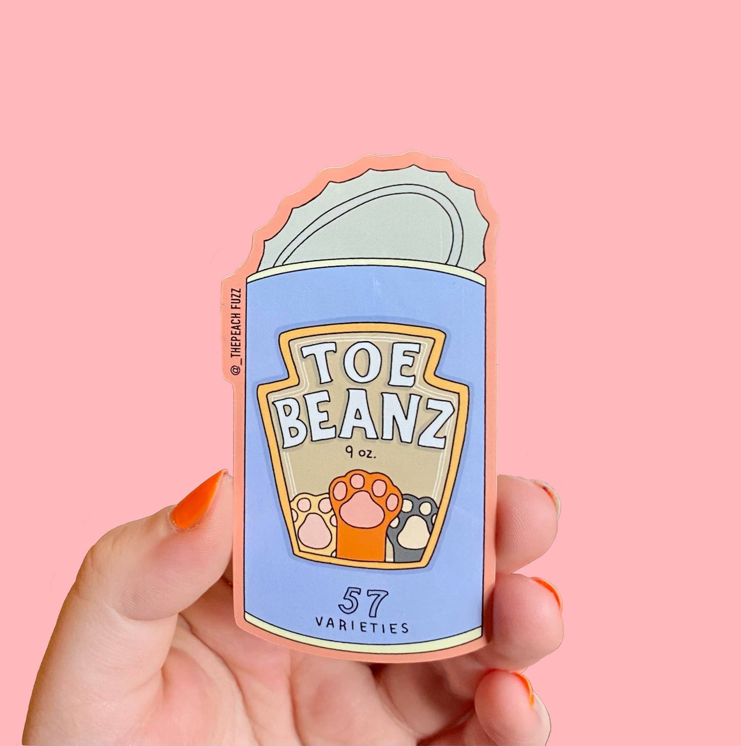 Toe Beans Sticker pre order see listing