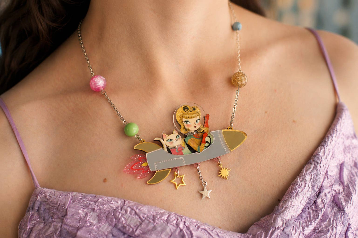 Space Rocket Necklace - expected 24th June