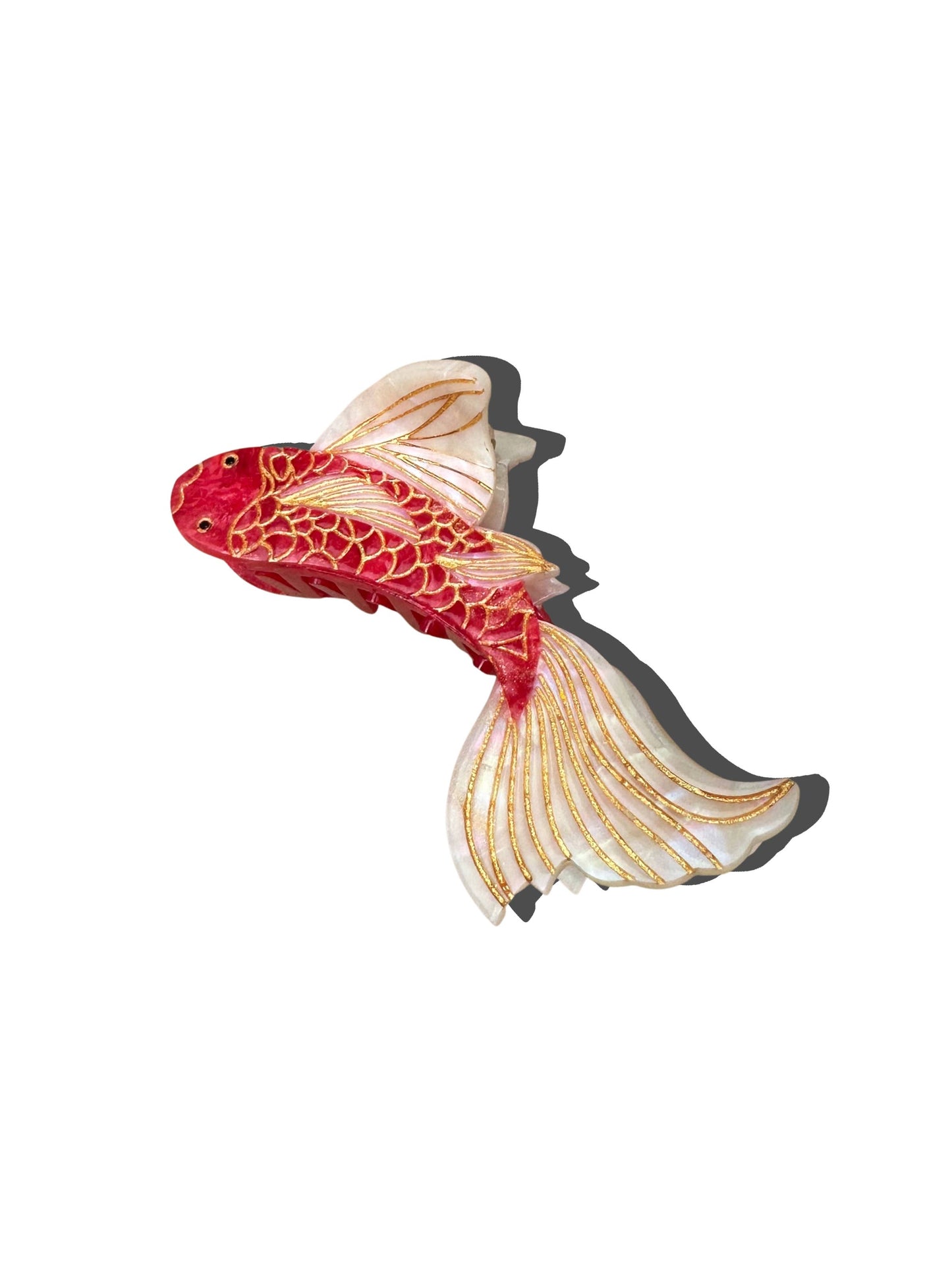 Hand-painted Koi Fish Claw Hair Clip | Eco-Friendly