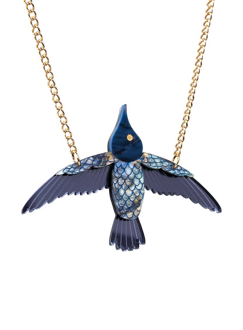 Frida Kahlo Hummingbird Necklace