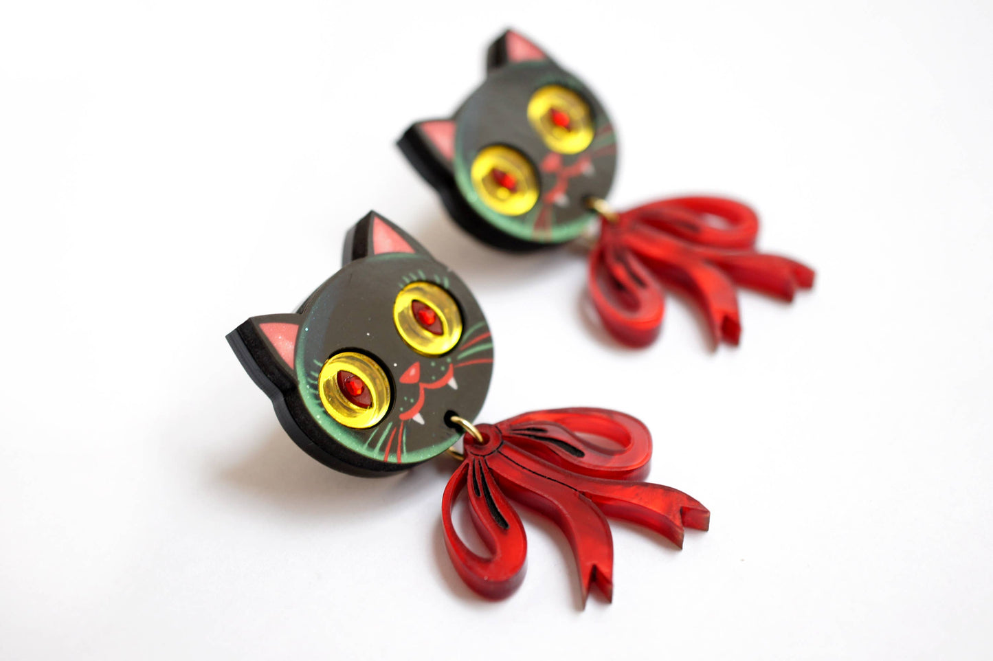 Vampire Kitten Earrings  - RESERVE NOW (stock expected around 16/9)