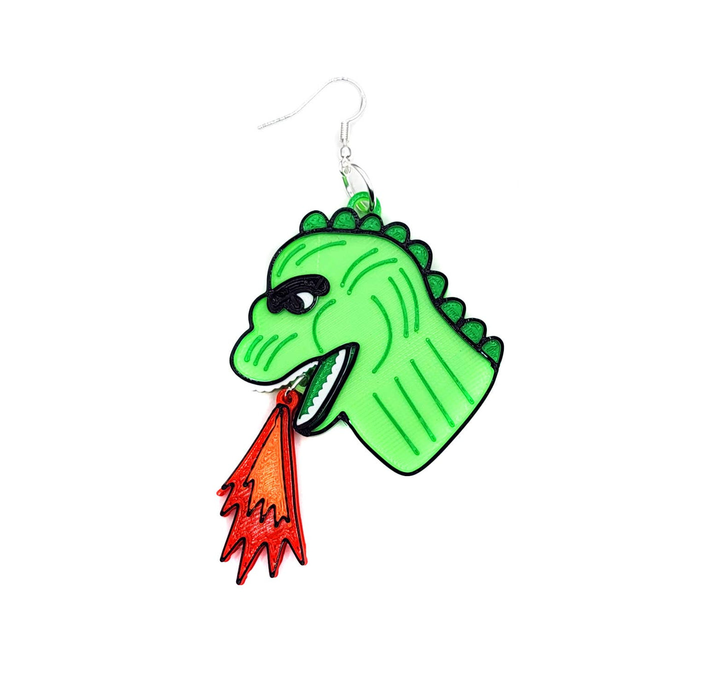 Lizard King Kaiju Earrings 3D Printed