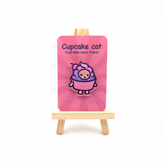 Cupcake Cat Pin | Snack Cats Collection | 40mm Acrylic Badge