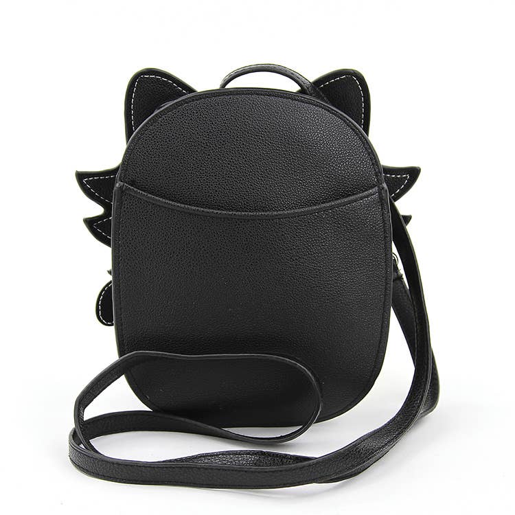 Glow in the Dark Sugar Skull Cat Crossbody Bag