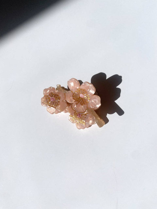 Cherry Blossoms Flower Hair claw - 2 shades to choose from