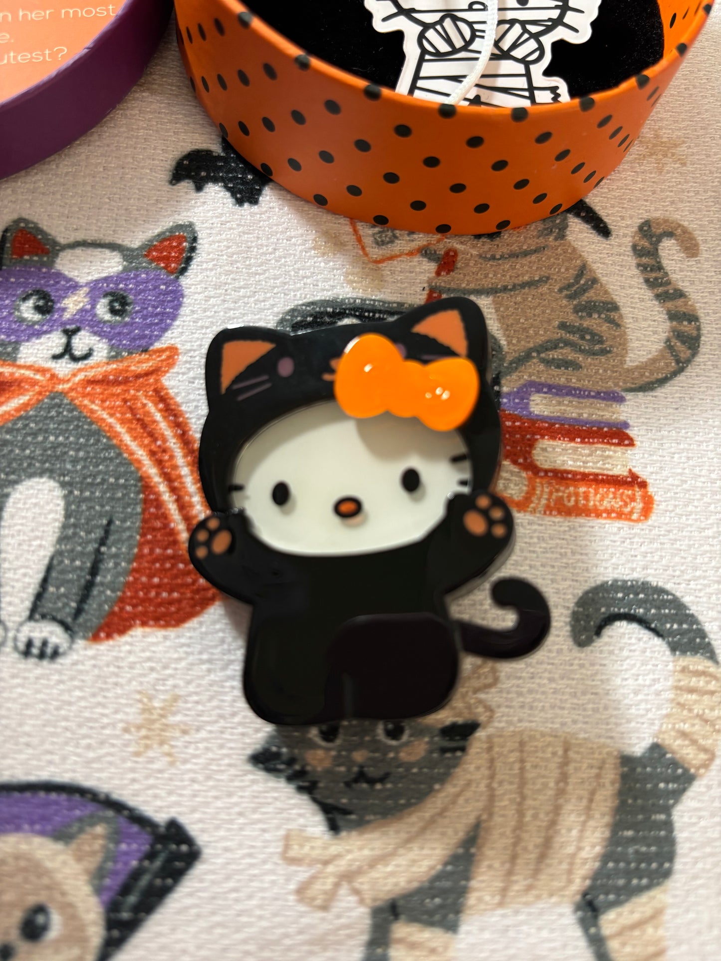 Pre Owned -  Hell-O-Ween Kitty Hello Kitty Brooch