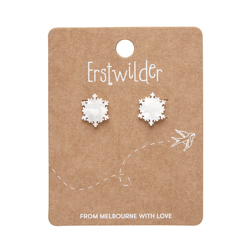 Snowflake pearl studs SALE