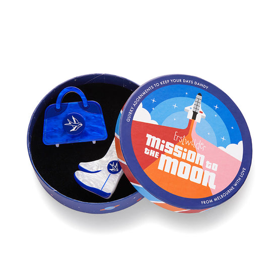 Space Chic Double Souvenirs Brooch Set