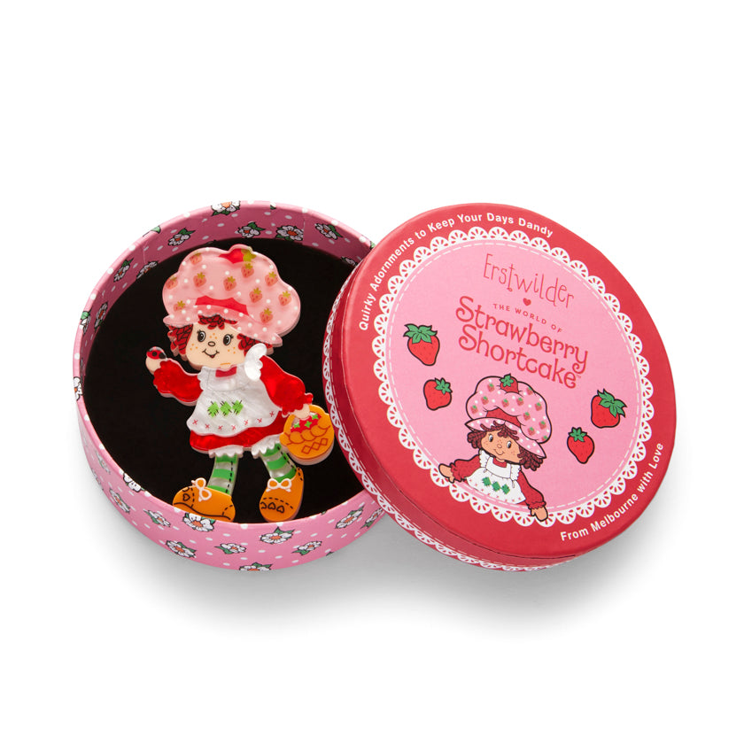 Strawberry Strolling Brooch