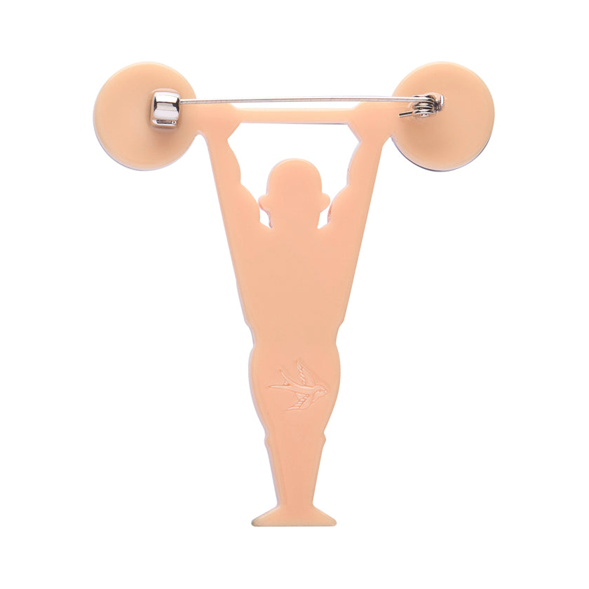 World's Strongest Man Brooch