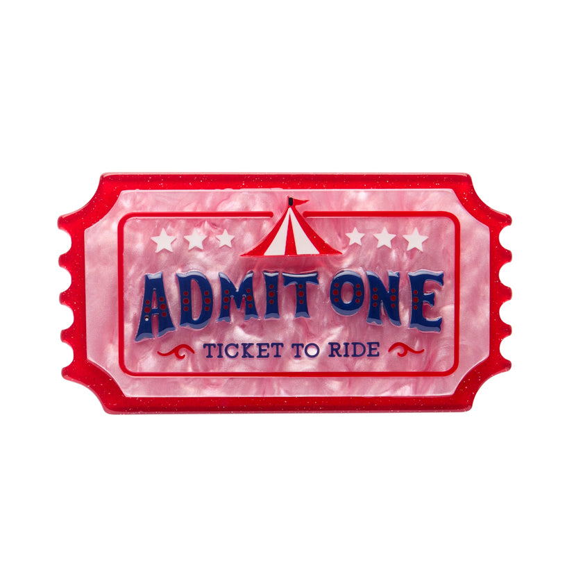 Ticket To Ride Brooch