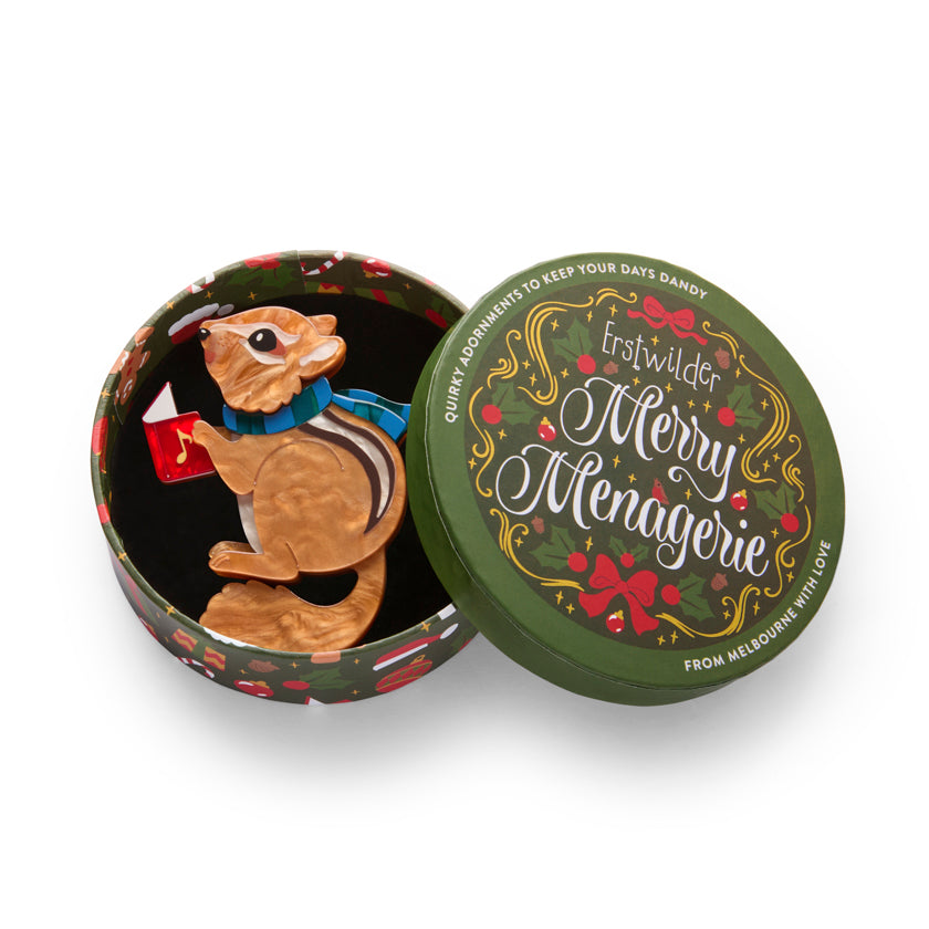 Charlie The Chipmunk Brooch – Wednesday Jones