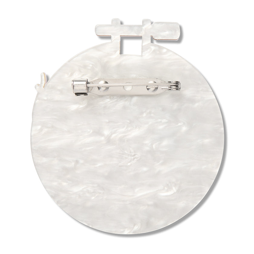 Stitched and Framed Brooch