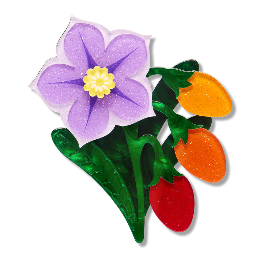 Kangaroo Apple Brooch