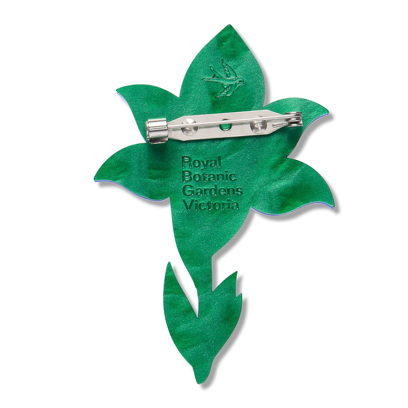 Spotted Sun Orchid Brooch