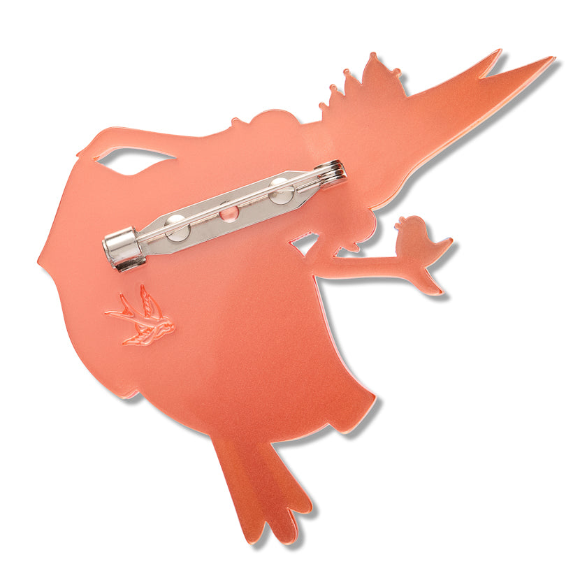 Pascal the Princess Prawn Brooch