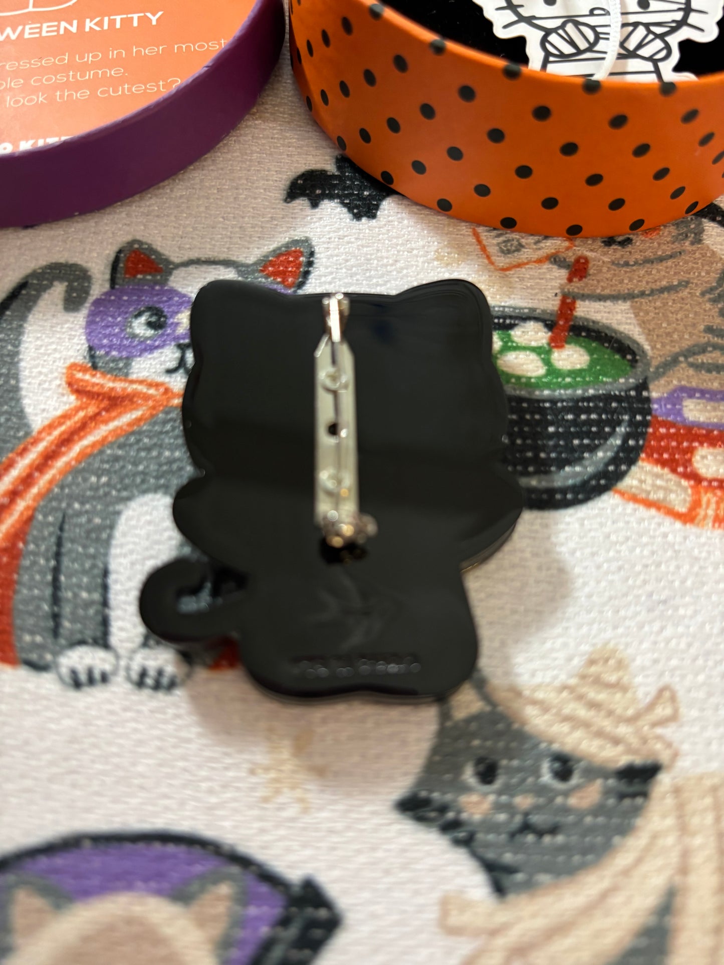 Pre Owned -  Hell-O-Ween Kitty Hello Kitty Brooch