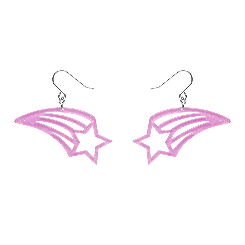 Shooting Star Earrings Pink SALE