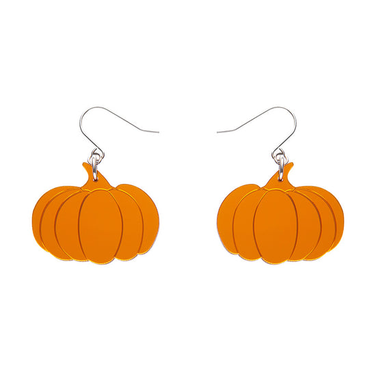 Pumpkin Mirror Drop Earrings
