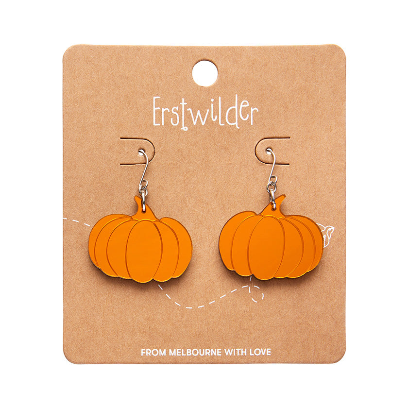 Pumpkin Mirror Drop Earrings SALE
