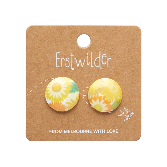 Load image into Gallery viewer, Daisy Rounded Stud Earrings
