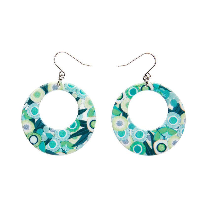 Green Gum Circle Drop Earrings SALE was £13.95