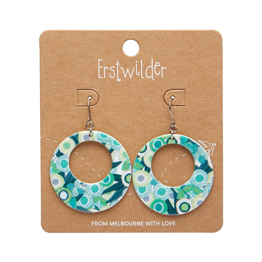 Green Gum Circle Drop Earrings SALE was £13.95