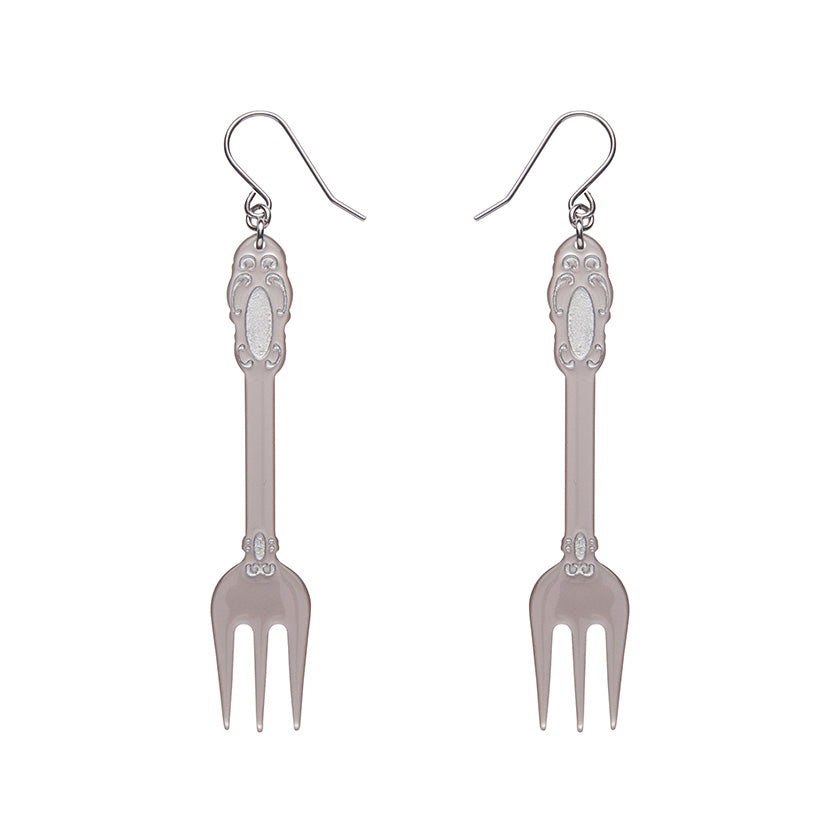 Fork, please! Drop earrings