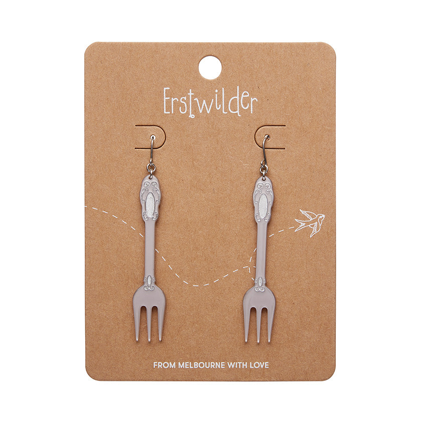 Fork, please! Drop earrings