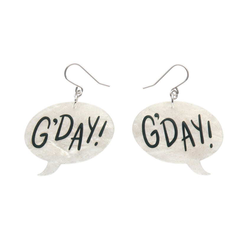 G'Day Drop Earrings - White