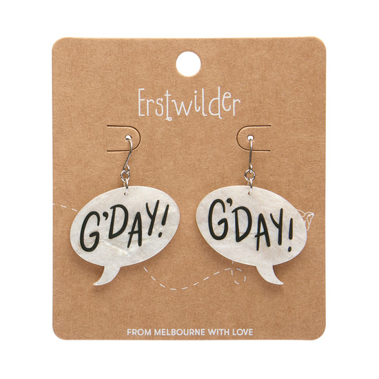G'Day Drop Earrings - White