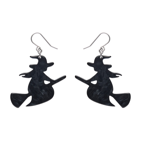 Flying Witch Drop Earrings