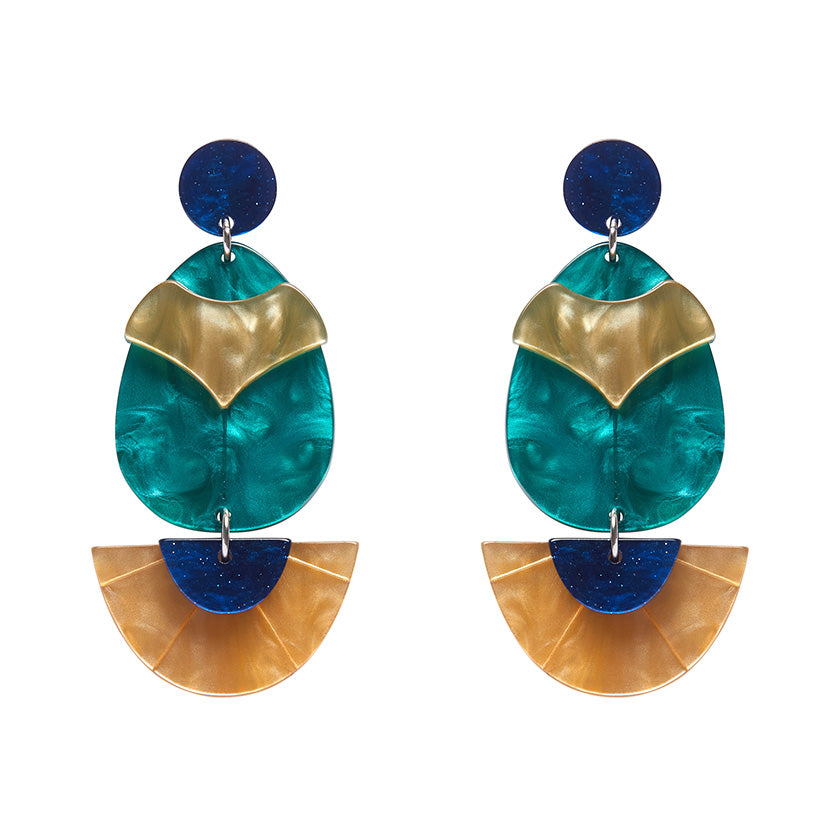 Secret Scarab Drop Earrings