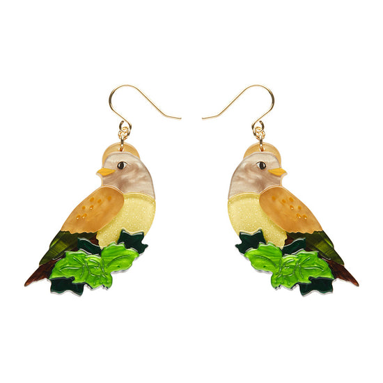 Wondrous Warbler Drop Earrings