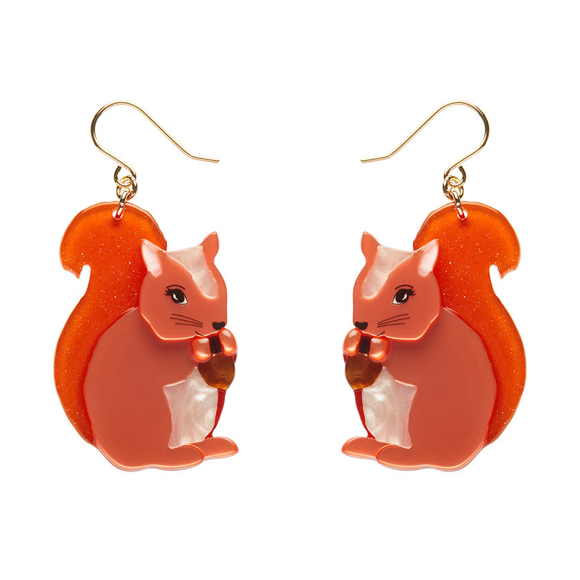 Cheeky Squirrel Drop Earrings