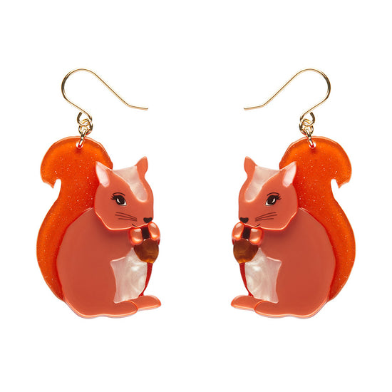 Cheeky Squirrel Drop Earrings